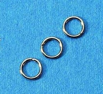 Poche De 50 Anneaux De Jonction En Metal Couleur Platine-8x1mm