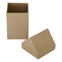 Boîte en carton maison 6,5x6,5x12,5cm - Créalia