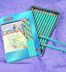 BOITE METAL 12 CRAYON AQUARELL BOITE METAL 12 CRAYON AQUARELLE DERWENT