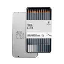 Boîte en métal de 12 crayons médium - Winsor & Newton