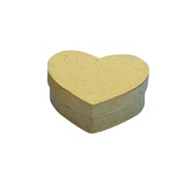 Boîte papier mâché - coeur 9x9x3 cm 