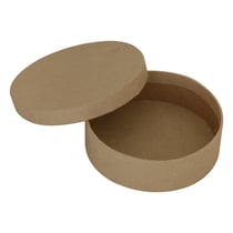 Boîte en carton ronde 10x10x3cm - Créalia