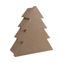 Boîte sapin S en papier mâché - 8x18,5x20 cm