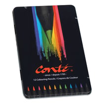 CRAYONS DE COULEURS CONTE BOITE METAL X12