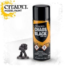 Peinture aérosol Citadel - 400 mL - Chaos Black
