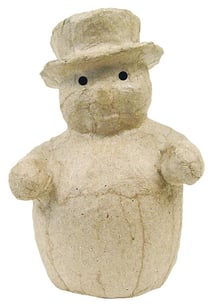 Bonhomme de neige Décopatch - Papier mâché - AP104O