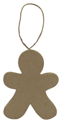 Bonhomme de pain d'épices à décorer Décopatch - Papier mâché - 8,5 cm