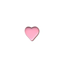 Bouton cœur - rose - 15mm