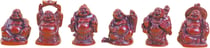 Bouddha en résine rouge