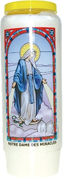 BOUGIE NEUVAINE NOTRE DAME DES MIRACLES