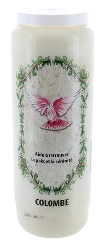 Bougie de neuvaine - Totem colombe