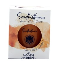 Bougie végétale Chakra - 180g - Svadhisthana orange