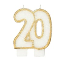 Bougie anniversaire 20 ans - Gatodéco