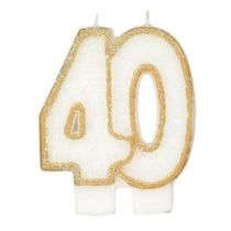Bougie anniversaire 40 ans - Gatodéco