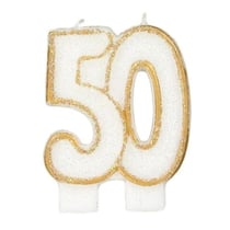 Bougie anniversaire 50 ans - Gatodéco