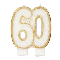 Bougie anniversaire 60 ans - Gatodéco
