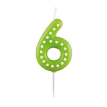 Bougie anniversaire - Chiffre 6