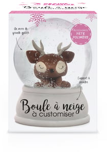 Boule à neige en verre - 8x10,3 cm
