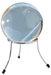 Boule de cristal et support - Moyen Modèle 6cm