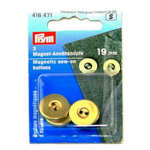3 boutons magnétiques - 19mm - or