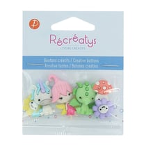 Sachet de boutons - Petits personnages - Récréatys