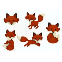 Lot de boutons - renards