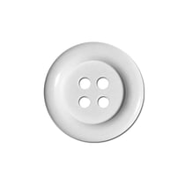 Bouton clown - blanc - 38mm