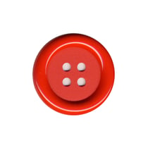 Bouton clown - rouge - 38mm