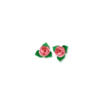 15 Boutons de rose rose - Patisdécor