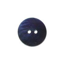 Bouton nacre - bleu - 22mm