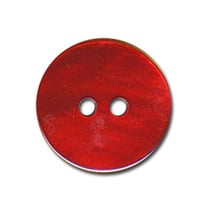 Bouton nacre - rouge - 18mm