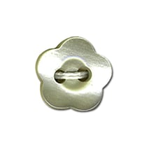Bouton violette - écru - 10mm
