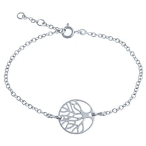 Bracelet argent rhodié 3g - arbre de vie