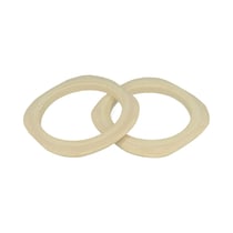 2 bracelets carrés en bois - 3mm - Lucy