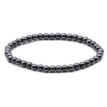 Bracelet Hématite - Perles 4 mm