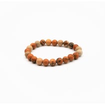 Bracelet jaspe paysage perles  - 8mm