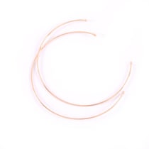 Bracelet jonc anneaux double Créalia - Doré