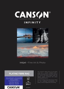 25 feuilles Platine Fibre Rag - A3 - 310G - Canson Infinity