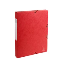 Boîte de classement A4 - Exabox - Dos 25 mm - Carton - Exacompta - Rouge