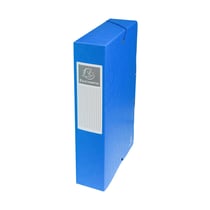 Boîte de classement A4 - Exabox - Dos 60 mm - Carton - Exacompta - Bleu