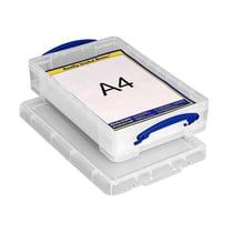 Boîte en plastique blanc transparent de 4 L