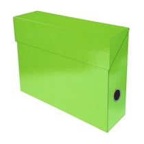 Boîte de transfert A4 - Iderama - Dos 90 mm - Carton - Exacompta - Vert anis