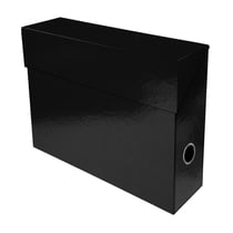 Boîte transfert A4 - Iderama - Dos 90 mm - Carton - Exacompta - Noir