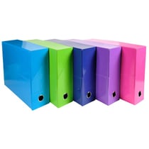 1 boîte transfert A4 - Exacompta - Iderama - Dos 90 mm - Carton - Modèles aléatoires