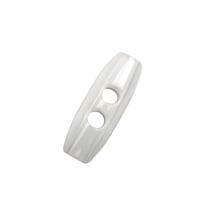 Bouton buchette 2 trous - blanc - 40mm
