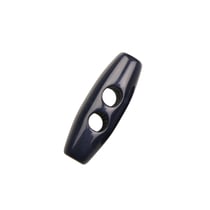 Bouton buchette 2 trous - noir - 40mm