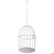 Cage d'oiseau déco à suspendre - 15 cm