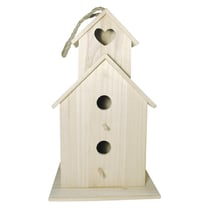 Cage oiseau bois - 39cm
