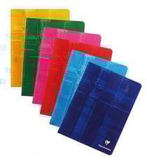 Cahier spirale Metric 17x22 cm 100 pages quadrillées 5x5 - Coloris assortis