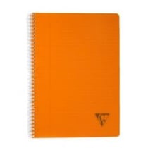 Cahier Clairefontaine - Orange - A4 21 x 29,7 cm - Linicolor - 180 pages lignées
